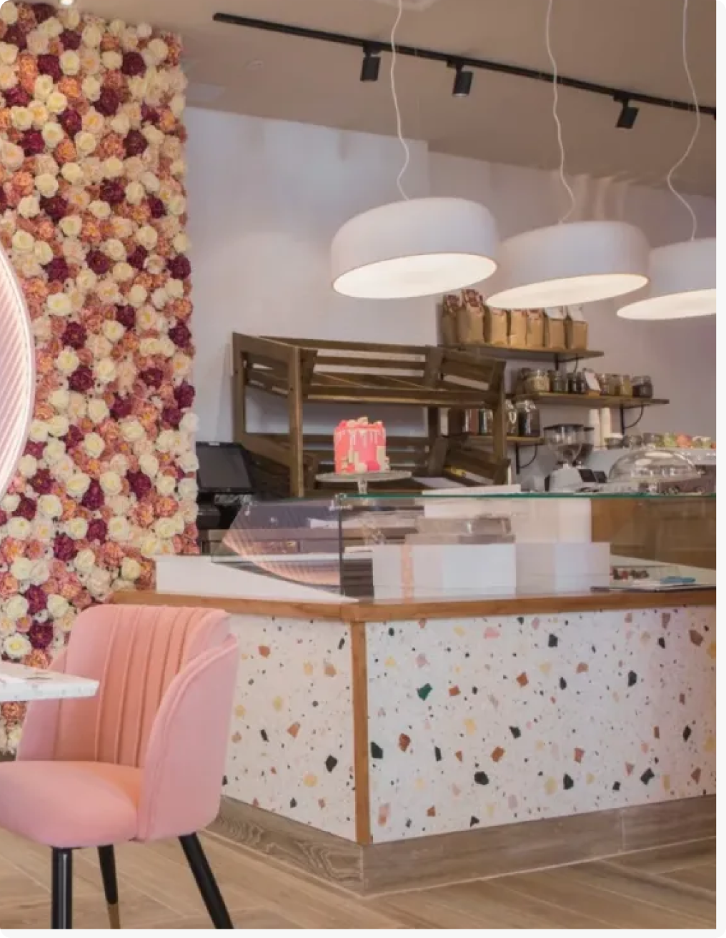 Interior view of Aly's Haven café