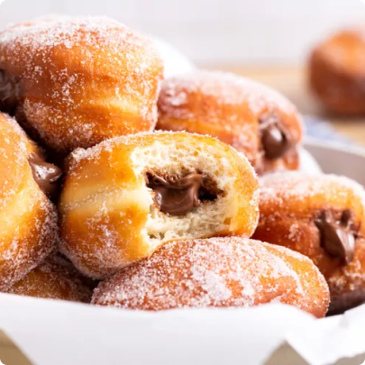 Chocolate-Filled Donuts
